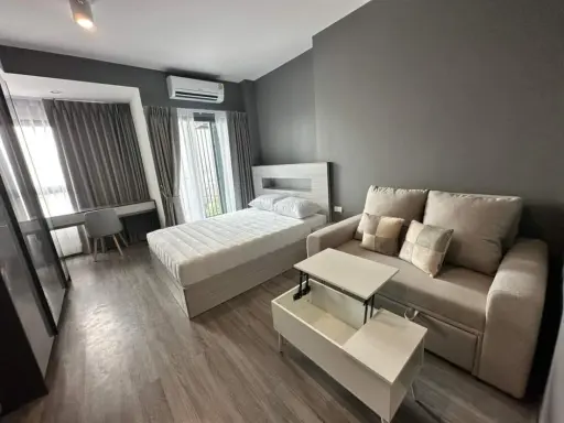 For rent, Ideo Chula Samyan, 16th floor, STUDIO room, decorated in minimal style, very nice, like this, hurry up and book now. images