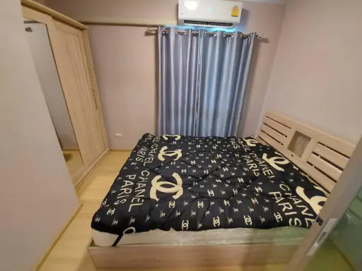 Sale Plum Condo Chaengwattana Station, 1st floor, Building D (Phase 3), fully furnished and electrical appliances