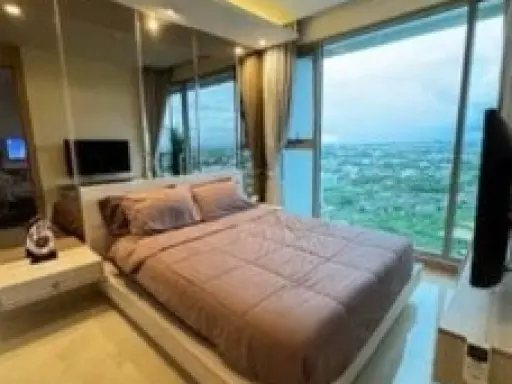 ให้เช่า The Rivera Jomtien Pattaya ชั้นสูง วิวสวย บรรยากาศดีมาก ห้องตกแต่ง Buit-In หัวเตียงสวยๆ ด่วน images