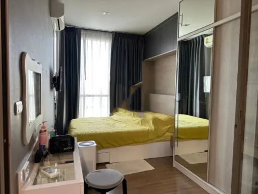 For rent or sale!! Miti Condo Ladprao - Wang Hin, 5th floor, has a garden, beautiful room, fully furnished, ready to move in. Don't miss it!!