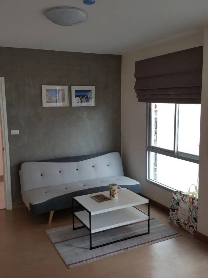 For rent, Saranville @ Happy Land, size 35 sqm., Beautiful room, pool view, fully furnished, interested, do not miss it hard