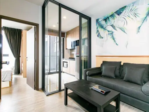 For rent, The Line Wong Sawang, 25th floor, garden view + sky train, beautiful room, fully furnished, very livable, book now, don't wait. images