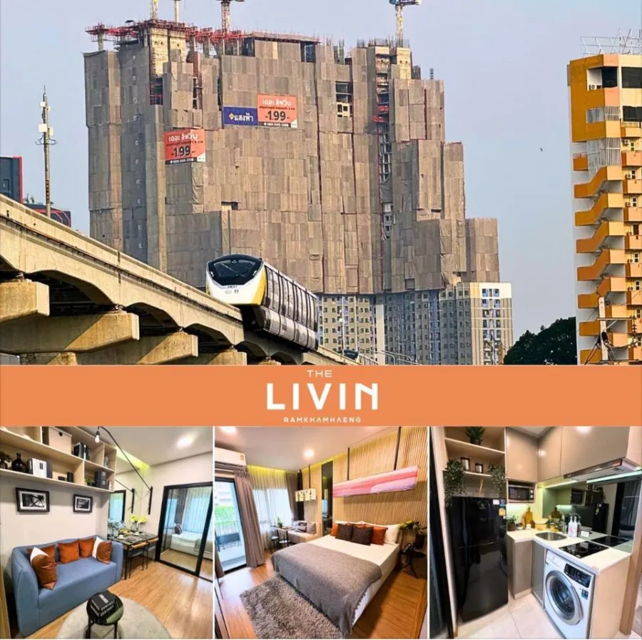 Selling down The Living The Living Ramkhamhaeng, excellent location Convenient to travel Complete facilities. Book now.