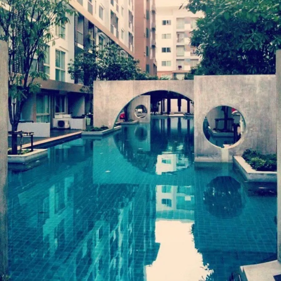 Sell / rent Condo A Space Sukhumvit 77, newly decorated, garden view, good atmosphere, hurry up to reserve, don't wait.