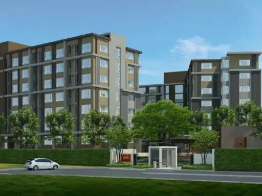 Sale down payment D Condo Campus Thammasat, Rangsit corner room, good price, beautiful room, good view, good value, urgent sale