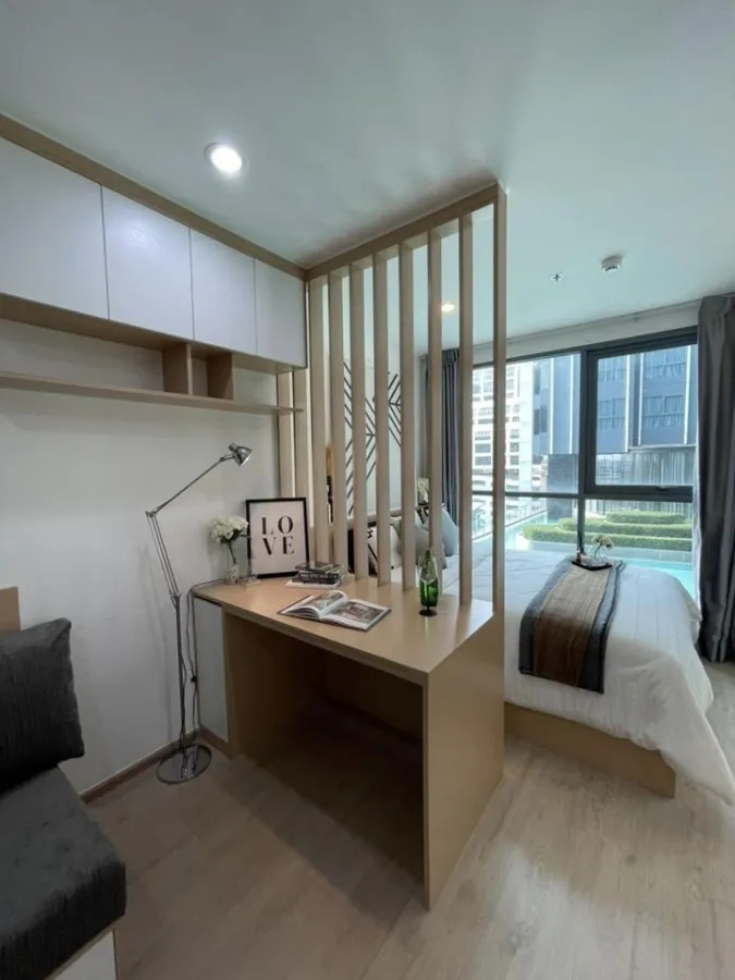 ให้เช่า Ideo Q Chula-Samyan ห้องสวยบิ้วอินสุดหรู วิวสระว่ายน้ำ เหมือนได้อยู่บ้านพักตากอากาศสุดๆ ด่วน