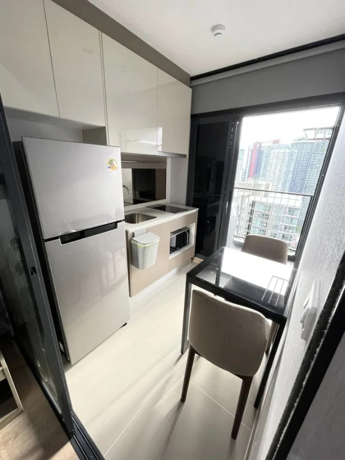 Condo for rent Ideo Rama9-Asoke, fully decorated room, fully built-in, high view, book now, don't miss it.