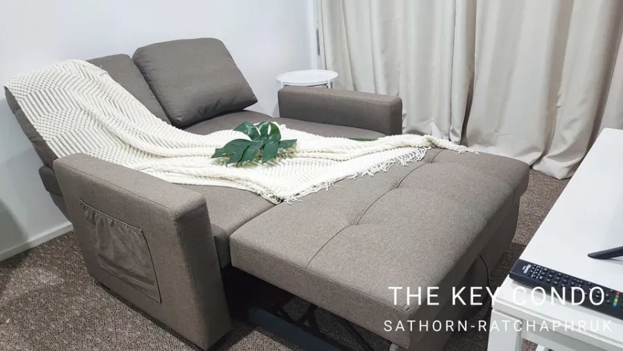 Condo for rent: THE KEY Sathorn-Ratchaphruek The room is nicely decorated, the white tone is already comfortable, the price is comfortable, hurry up.
