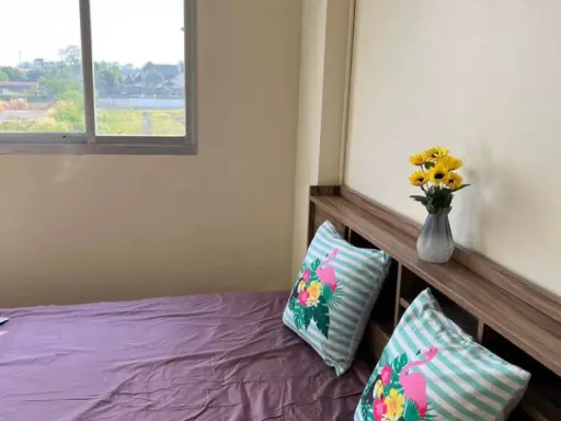 Lumpini Condo Town Rattanathibet for rent, 1st floor, Yen Sabai, spacious room, very comfortable Don't be afraid to look. Hurry up to reserve.