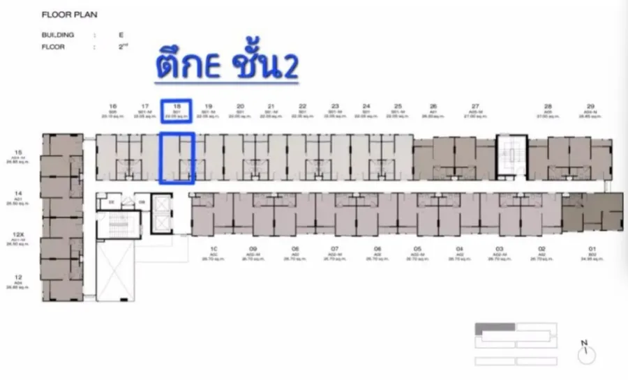 Selling down payment New Cross Khu Khot Station, studio room, very good price, nice location. If interested, hurry and reserve now. Don't miss it.