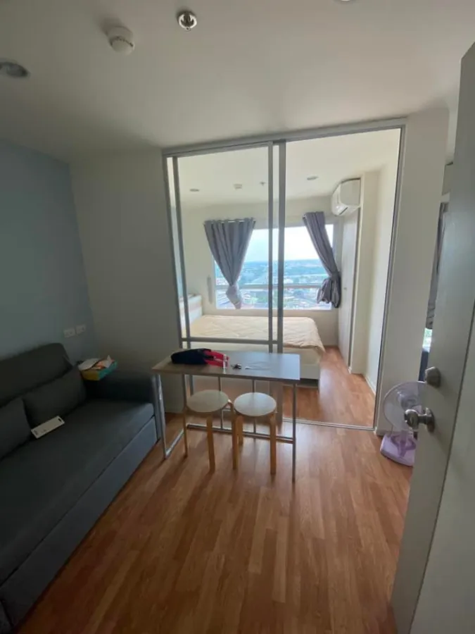 For rent Lumpini Ville Nakhon In-Riverview, new room, clean, complete with furniture and electrical appliances, book now.