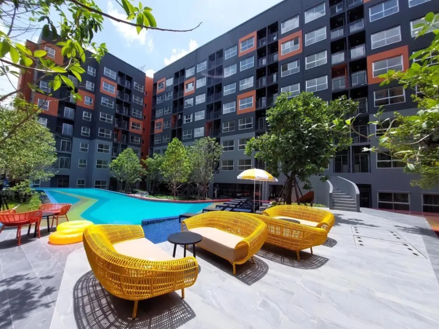 ปล่อยเช่า Plum Condo Rangsit Fresh ชั้น 4 ตึก A เฟอร์นิเจอร์ครบ อย่ามัวแต่มองรีบจองเลยจ้า