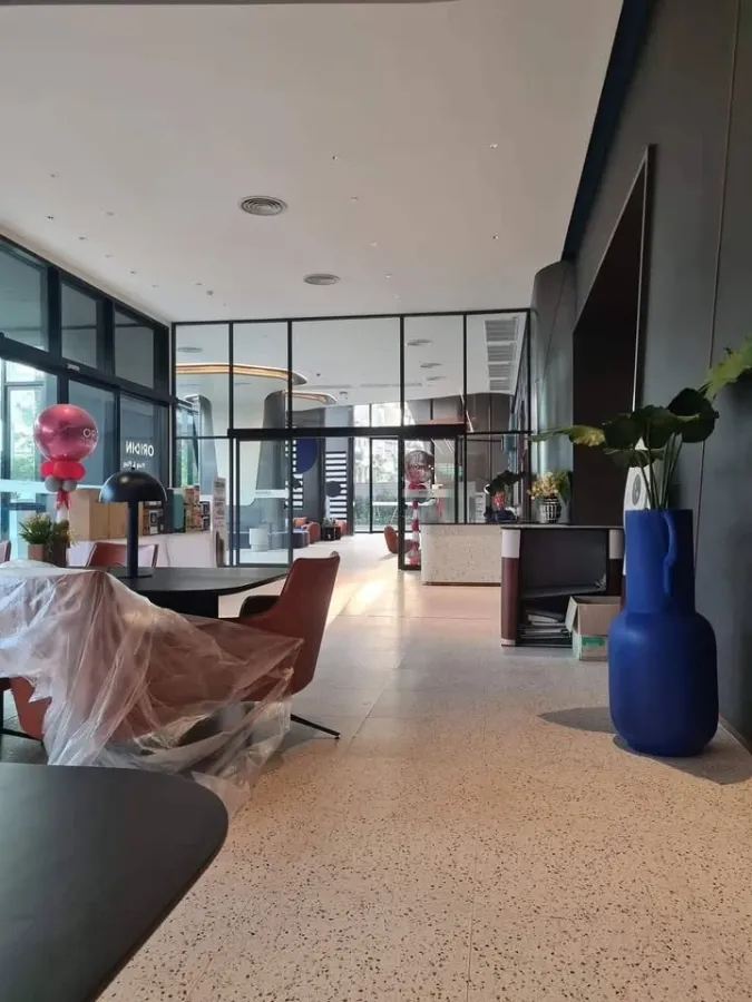 For rent: Origin Plug & Play Nonthaburi Station, Duospace room, high ceiling, superb built-in decoration, don't miss it.