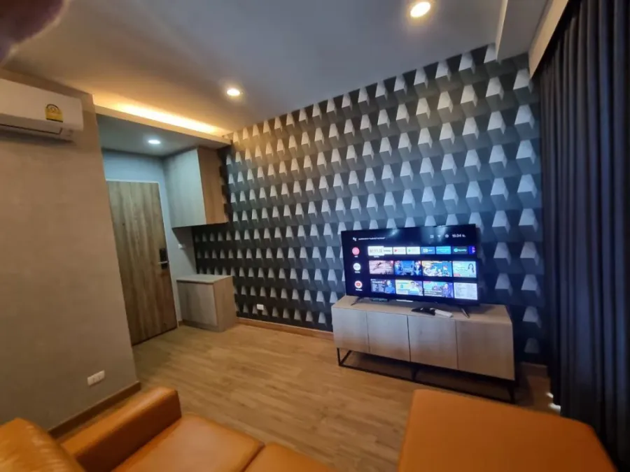 Condo for rent, The Unique Ekamai-Ramintra, 5th floor, pool view, good atmosphere, ready to move in, private, book now!
