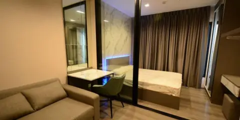 คอนโด The Politan Rive for rent ห้องตกแต่งเฟอร์นิเจอร์บิวท์อินครบชุด วิวสระว่ายน้ำ ราคาโดน รีบจอง