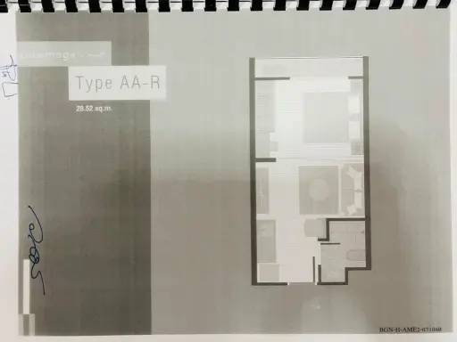 Condo sales down a space Mega, beautiful floor plan, free furniture, 1 air conditioner, very good location, close to the mall, near the expressway, do not miss.