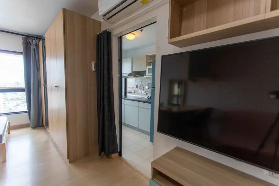 For sale, for rent, Supalai Loft, Talat Phlu Station, studio room, 27th floor, high view, complete furniture and appliances, don't miss out.