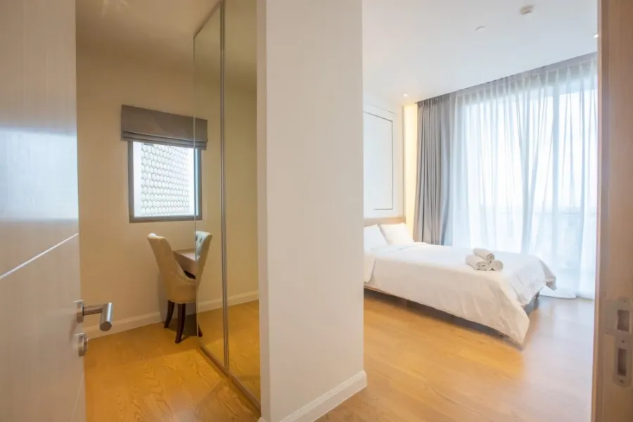 Condo for rent, Magnolias Waterfront Residences, luxury decoration, super beautiful view, ready to move in, book now.