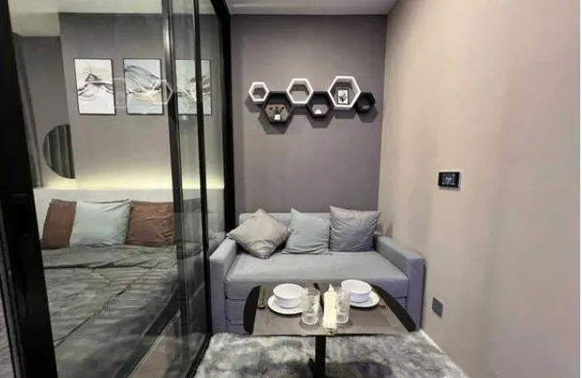 For rent โมดิซ สุขุมวิท 50 ชั้น 4 ห้องกั้น มาพร้อมการตกแต่งที่ครบครัน สนใจรีบจองเลยจ้า ห้ามพลาด