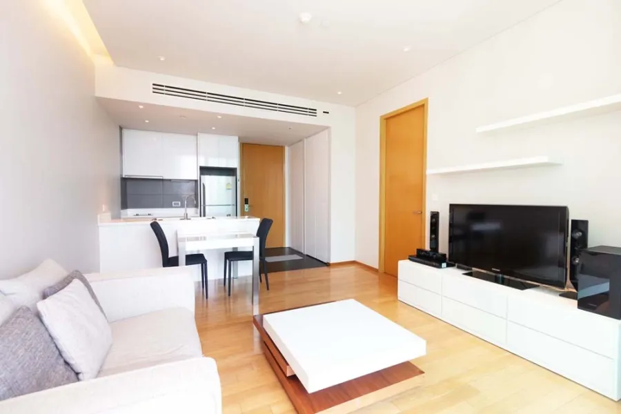 Sell, rent, Aqua Sukhumvit 49, 14th floor, fully furnished, modern style, say that it is very nice, hurry up and book now.