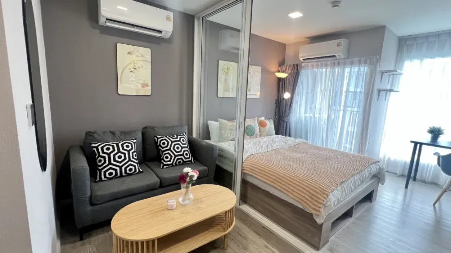 ให้เช่า Kave Town Island ชั้น 7 วิวสระ ห้องสวย มาพร้อมการตกแต่งที่ครบครัน จองเลย ห้ามพลาด