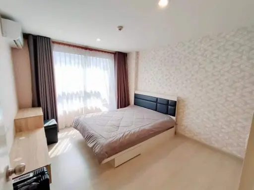 Condo for rent, The niche ID Rama 2, Phase 2, 1 bedroom, separate closed kitchen and living room, book now.