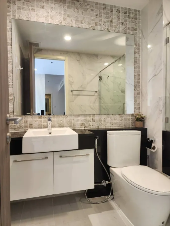 Condo for rent, Supalai Premier Charoen Nakhon, corner unit, view of the Chao Phraya River bend and Icon Siam, fully furnished and ready to move in. B