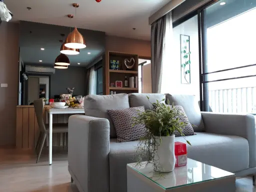 Condo for rent, Ideo O2, beautiful decorated room, corner room, wide face (rare), get a full view of the pool, book now.