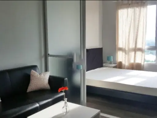 For rent!! D Condo Campus Rangsit Phase 1, 7th floor, Building D, beautiful room with balcony, good view, hurry to move!!