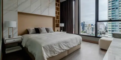 ให้เช่า ดิ เอส แอท สิงห์ คอมเพล็กซ์ ห้องตกแต่งทันสมัย ชั้นสูง 22F พร้อมวิวเมือง จองเลยอย่าลังเล