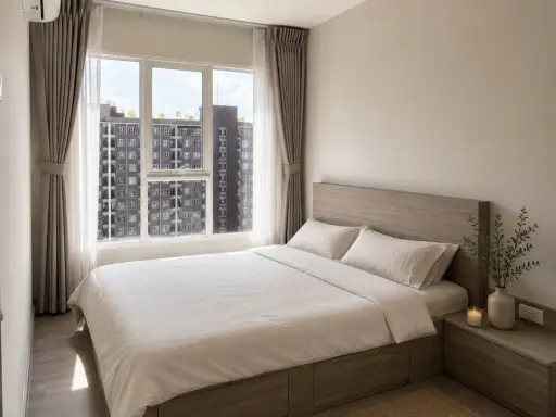 ให้เช่า Regent Home Bangna ห้องแต่งสวยสไตล์มินิมอล เฟอร์ครบครัน วิวสระว่ายน้ำ รีบจองเลยจ้า