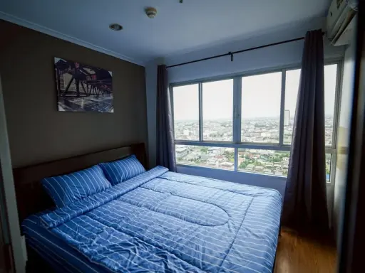For rent: Lumpini Ville Ratburana-Riverview, a nice room, fully furnished, beautiful city view, hurry and book now.