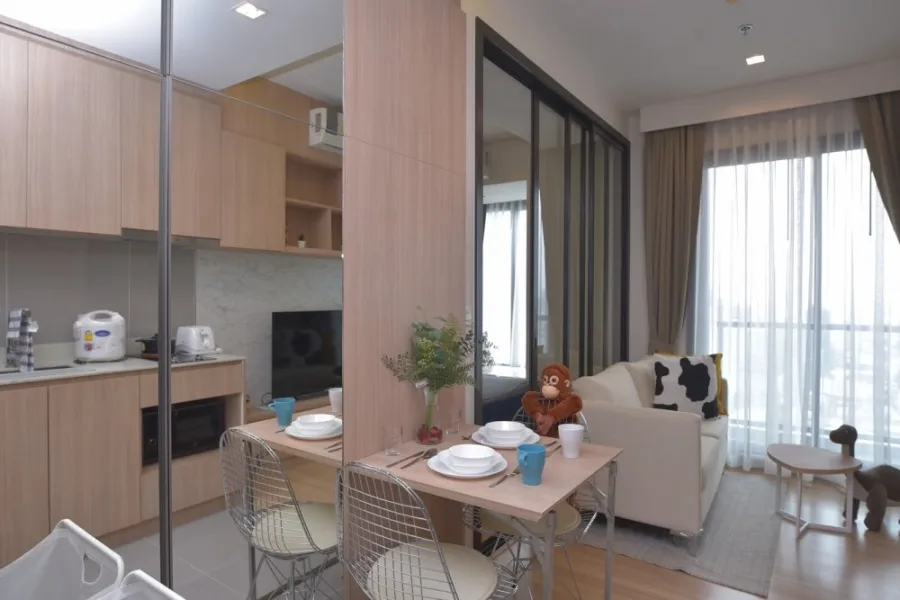 For rent!! Condo M Chatuchak, 29th floor, Building A, brand new room. fully furnished Ready to move in, book now!!