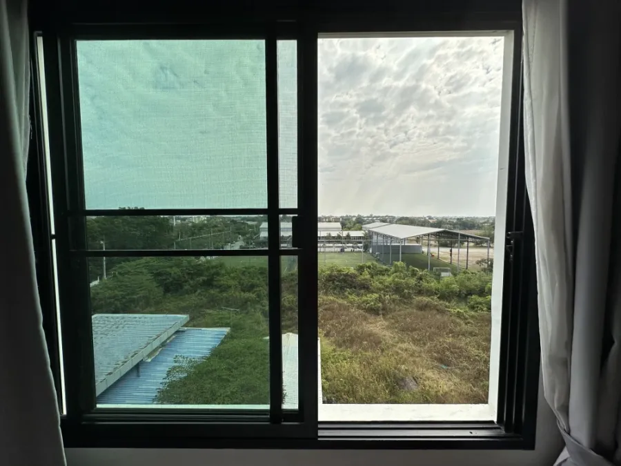 ให้เช่า คอนโด V CONDO ศาลายา ห้องพร้อมอยู่ เฟอร์ครบ เครื่องใช้ไฟฟ้าพร้อม จองเลย!!