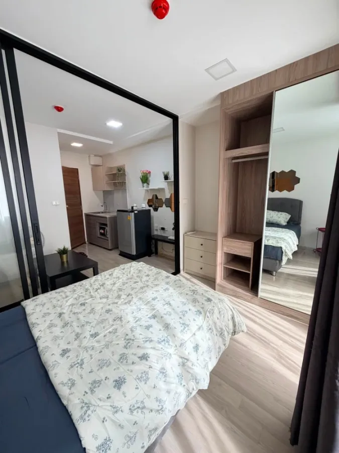 Sale, rent, Plum Condo, Saphan Mai Station, furniture and electrical appliances, good location, don't miss it!!