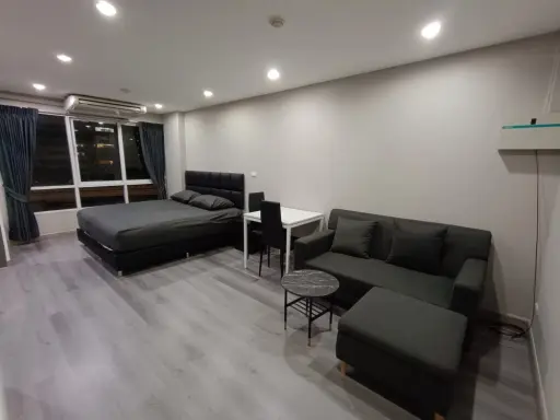 For rent, The Pulse Ladprao 44, Built-in furniture, decorated in a chic tone control color. If you miss it, you will regret it.