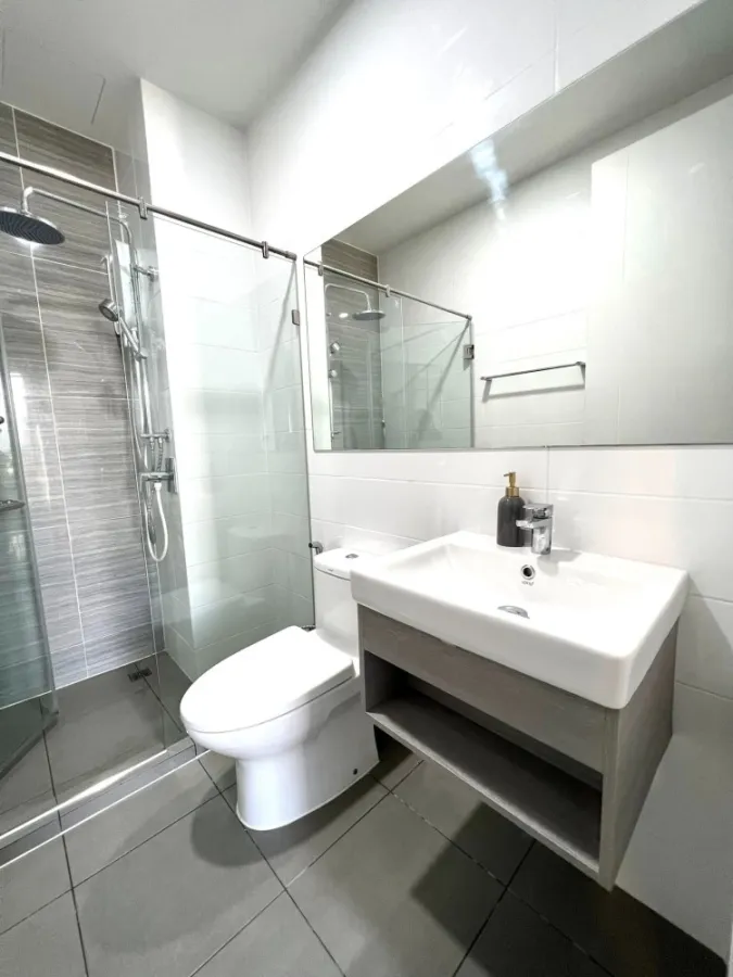 For rent, Knightsbridge Kaset Society, 9th floor, unblocked view, nice room, fully furnished and electrical appliances, hurry up and book now.