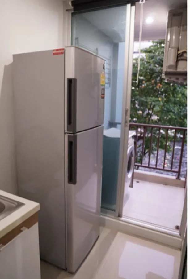 Condo for rent, The Cube Ramkhamhaeng, 3rd floor, clear view, beautiful room with furniture and electrical appliances.