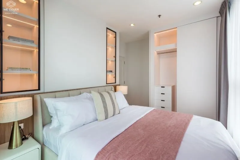 Condo for rent, The Complete Narathiwat, high floor, beautiful view, decorated in Modern style, don't miss it.