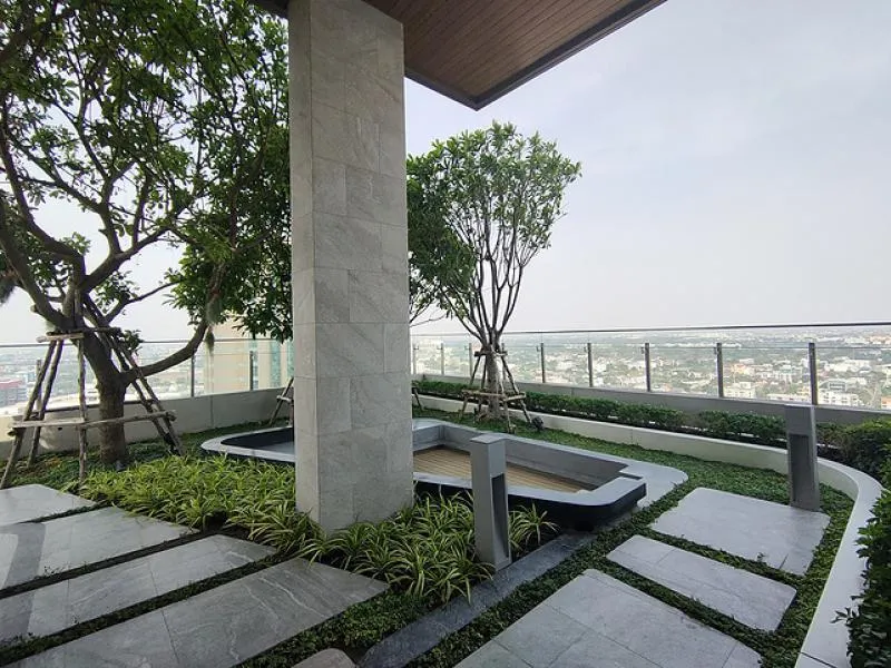 Beautiful rental room, fully furnished, ready to move in at Miti Chiva Kasetsart, 1 bedroom 23.43 sq m. Drag your bags in.