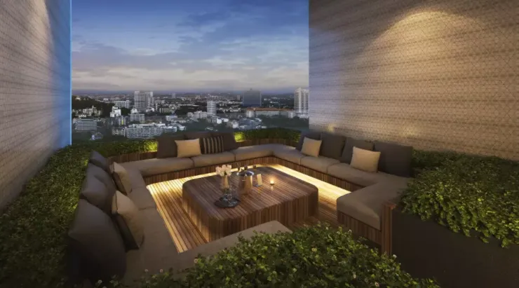 For rent: The Panorama Pattaya (South Pattaya), 8th floor, city view, beautiful room, fully furnished, ready to move in. Interested, hurry and book no