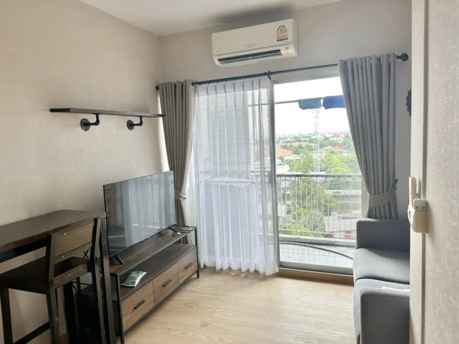 For rent, A Space Sukhumvit 77, 8th floor, beautiful view, fully furnished, ready to move in. Book now, don't miss it.