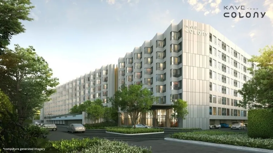 ให้เช่า KAVE TOWN COLONY ชั้น 5 วิวนอก ห้องโทนน้ำเงิน ขาว ครีม เน้นโปร่งสบายตา ราคาดี จองเลย