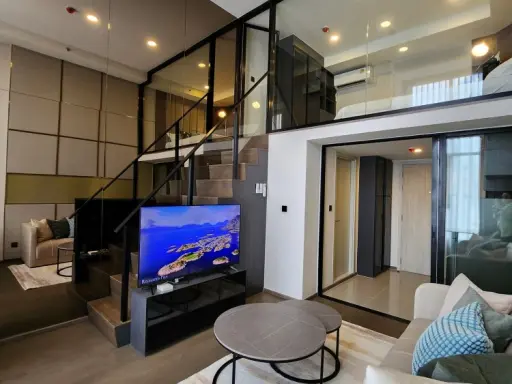 For rent Park Origin Chula-Samyan ห้อง loft 2 ชั้น built-in ทั้งห้องอย่างดี ปังขนาดนี้ เข้าอยู่เลยย