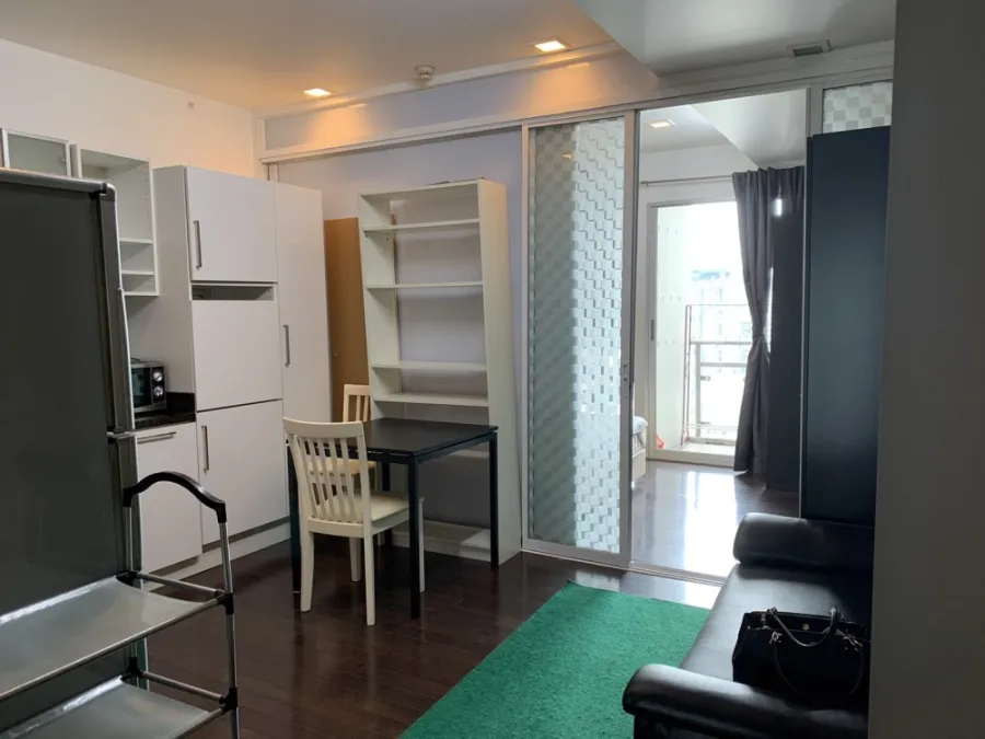 Condo for rent, Nusasiri Grand, high floor, beautiful view, good atmosphere, fully built-in furniture