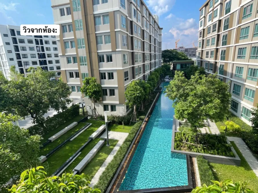 For Rent dcondo Campus Resort Rangsit 2 ห้องสวย ตกแต่งมีไสต์ ได้ทิศเหนือ วิวสระ ไม่ร้อน จองด่วนจ้า