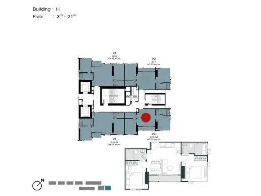 Down payment sale for Nue Riverest Rat Burana, Building H, Chao Phraya River view, unblocked view, high floor, don't just look, hurry and reserve now!