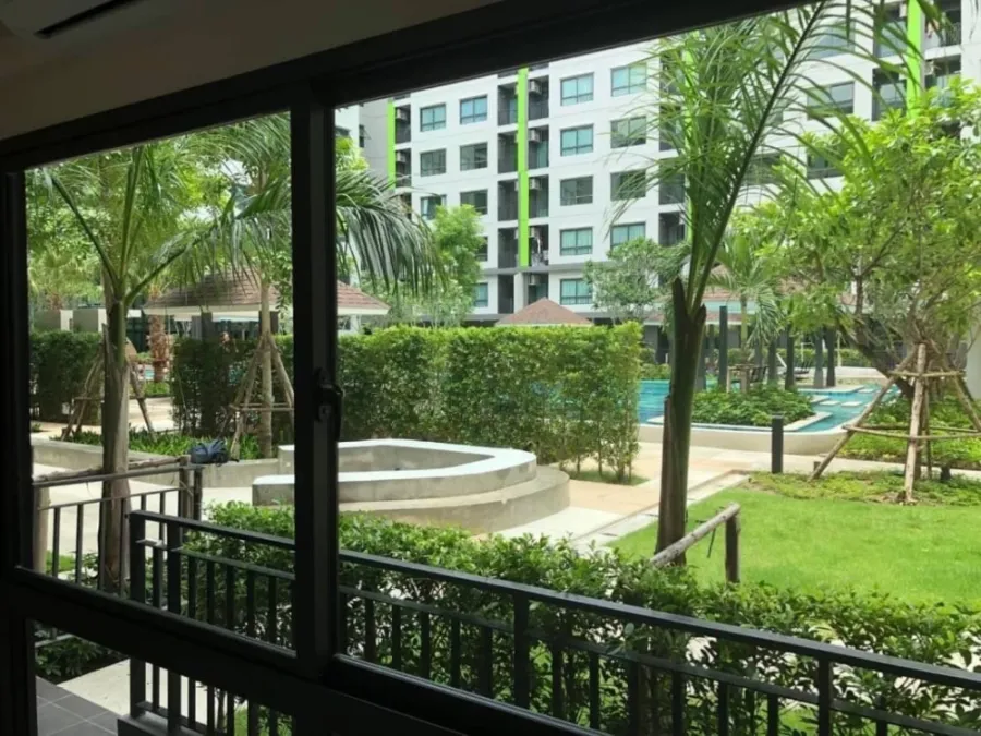 มาแล้ว ห้องวิวสวนและสระน้ำ พร้อมเฟอร์นิเจอร์บิ้วอิน ห้ามพลาด เช่าเลย ที่ Grene Donmuang-Songprapha