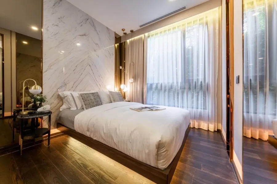 Park Origin Thonglor for sale, 30+ floor, very good view, decorated in a LUXURY style, so luxurious, don't miss it.