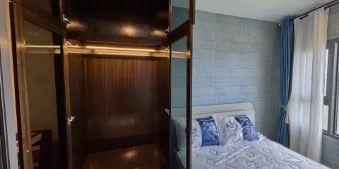 ให้เช่า Life Rama 4 - Asoke ติดวอลเปเปอร์ลายสวยทั้งห้อง Fully Furnished พร้อมอยู่แล้วจ้า